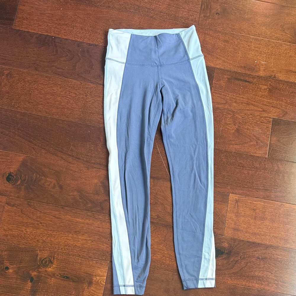 Women’s xxs Blue and White Athleta Leggings